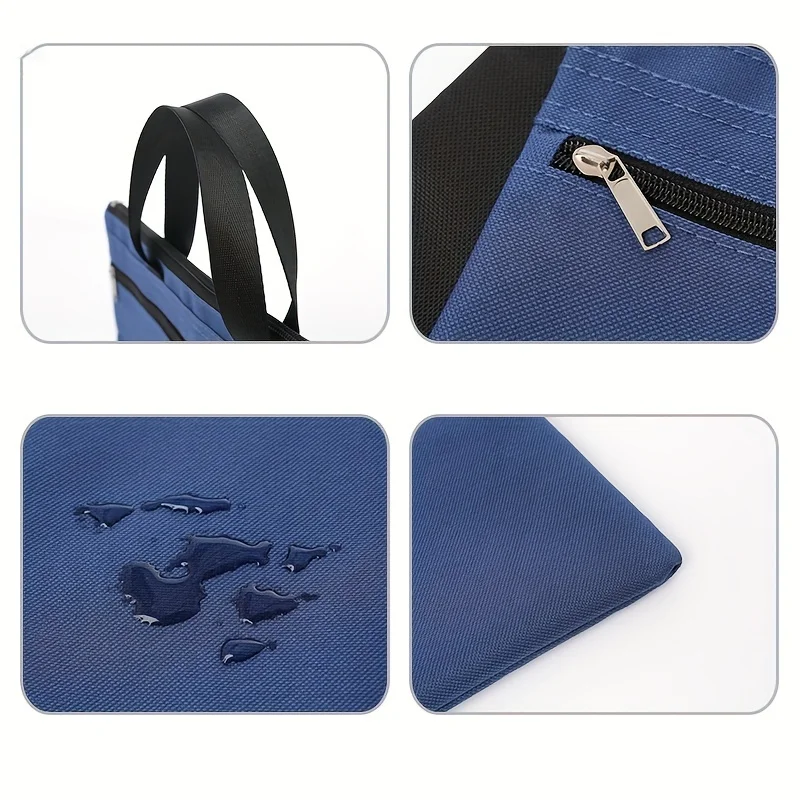 A4 Oxford Doek Hand-Held Bestand Tas, Heren Canvas, Student Informatie Tas, Conferentie Tas, Officiële Document Tas