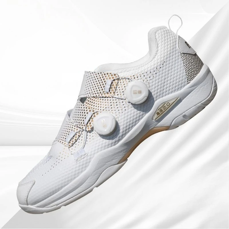 

2026 High Quality Badminton Shoes For Unisex Rotating Buckle Indoor Sports Shoe Men Women Professional Table Tennis Shoes Couple