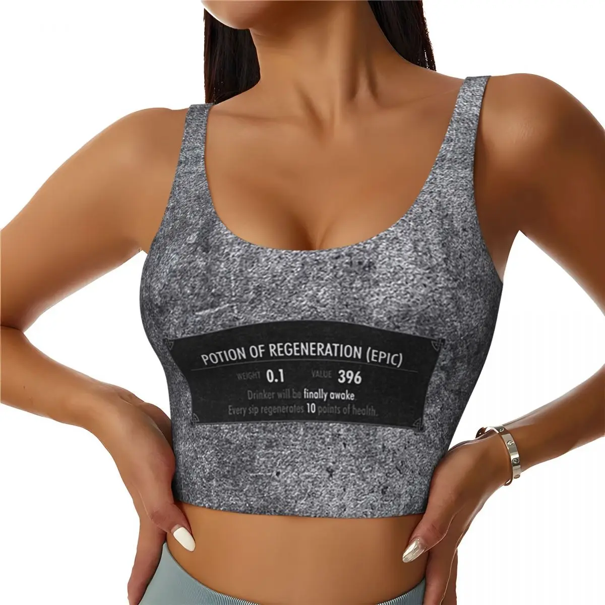 

Custom SKYRIM - Elder Scrolls - Dragonborn Women Sports Bra High Impact Vest Gym Workout Yoga Crop Tank Top