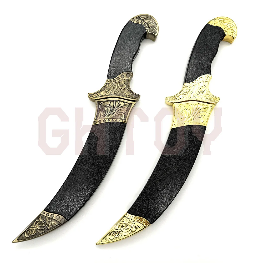 

33cm Machete Uncut Blade Swords Weapons Model Cosplay Props High Quality Desktop Display Ornament Collection Birthday Gift Boy