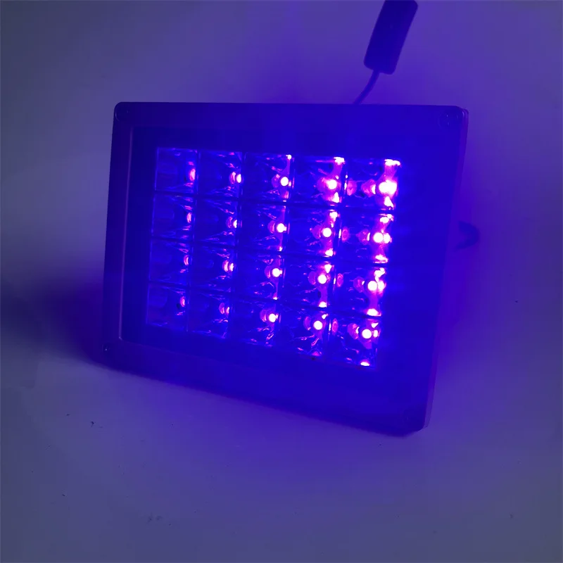 Lâmpada de cura UV portátil LED, Cola Shadowless, Resina azul secagem tinta versão, Lâmpada de detecção fluorescente, 20W