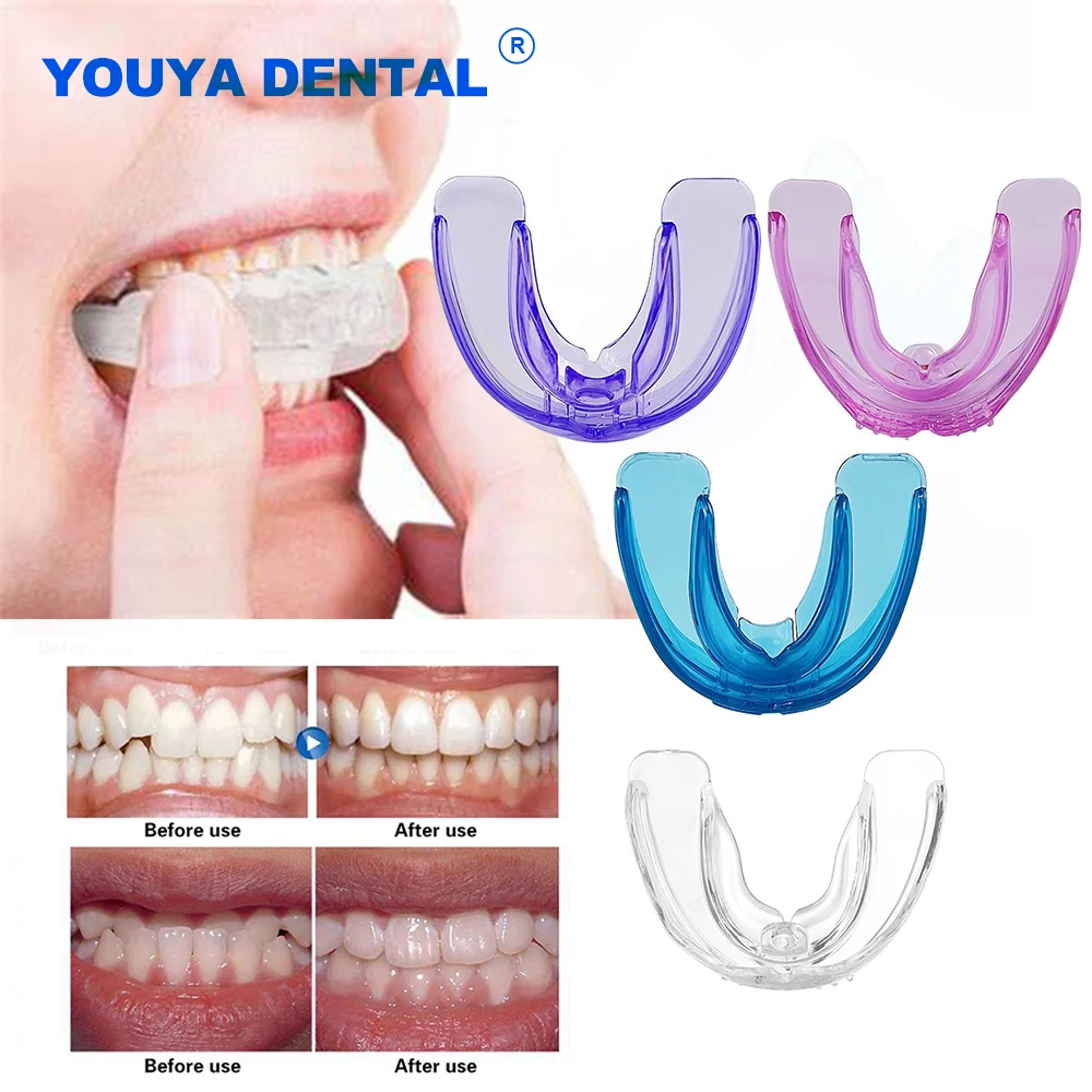 Dental Braces Orthodontic Teeth Retainer Silicone Alignment Trainer Tooth Tray Mouth Guard Braces Appliance Brace Straightener