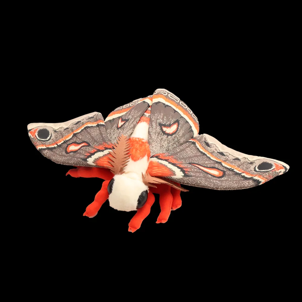 Brinquedo de Pelúcia Luna Moth, Inseto Realista Hyalophora Cecropia, Animais de Pelúcia para Entusiastas de Insetos, Presentes de Natal para Crianças