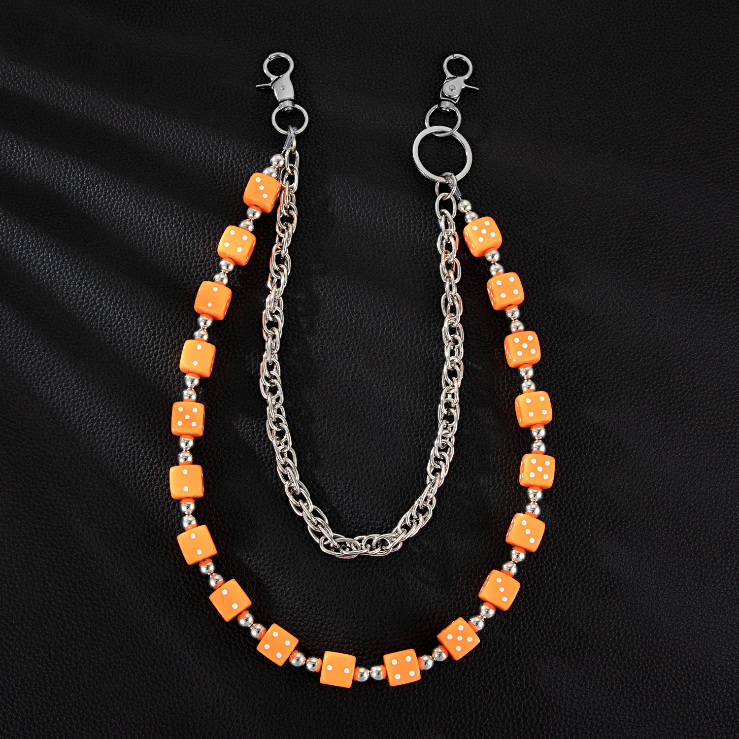 Colorful Dopaamine Double Layer Metal Chain Waist Chain