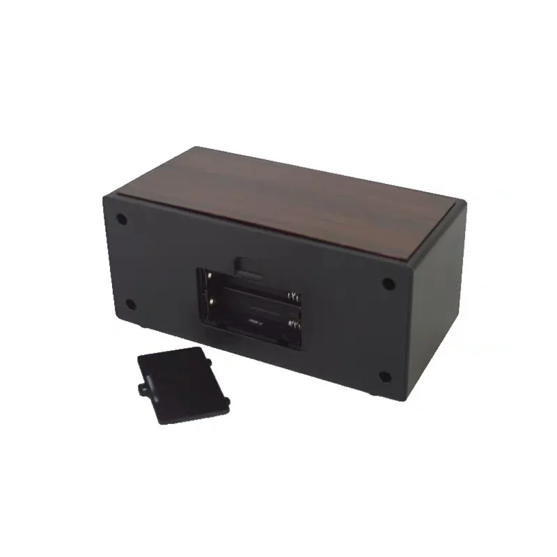 Flip relógio desktop LED flip relógio madeira criativa pequena caixa em forma de relógio