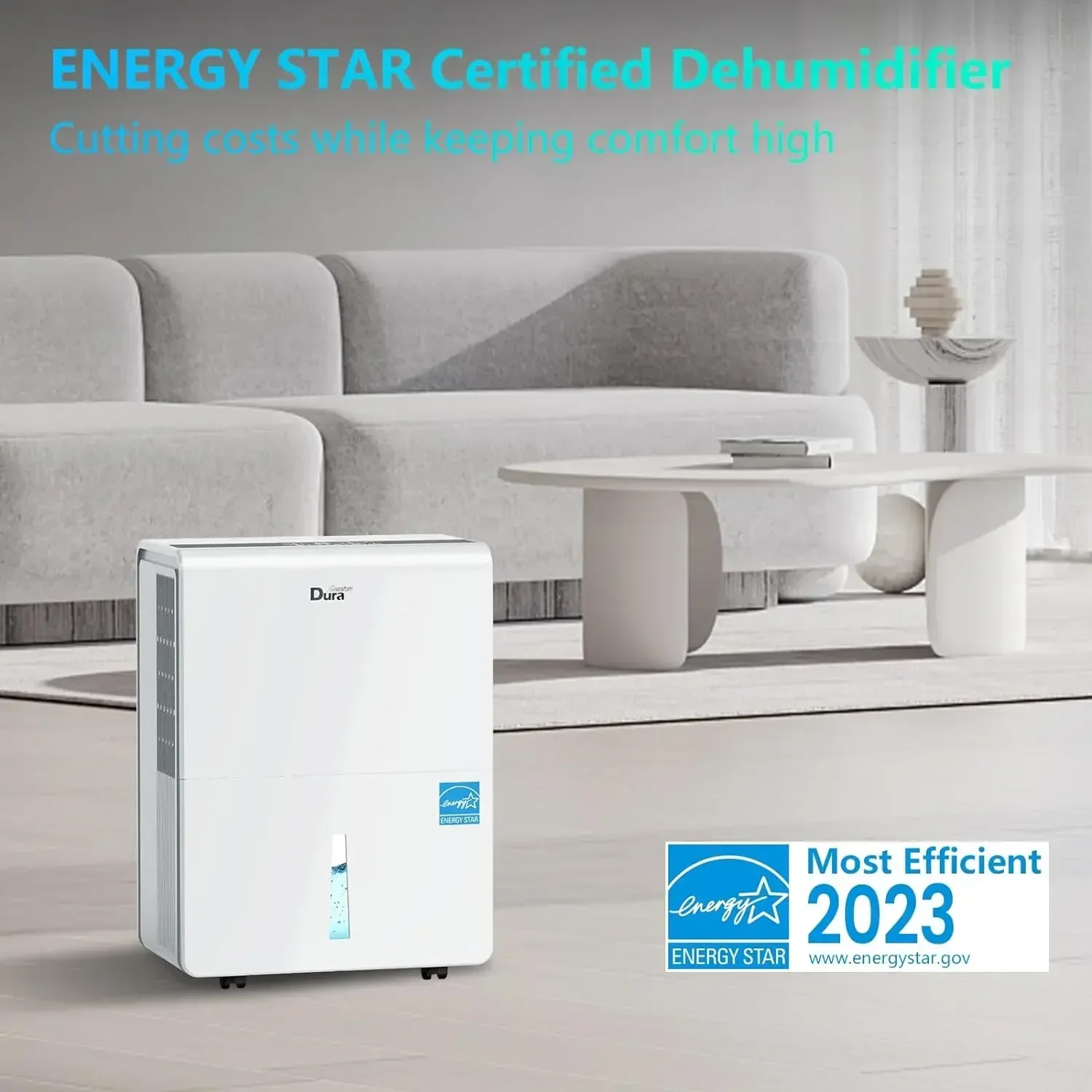 Dehumidifiers with Pump and Hose for Basements, Energy Star Certified, Wi-Fi  4500 Sq, 50 Pint, 70  2012 DOE