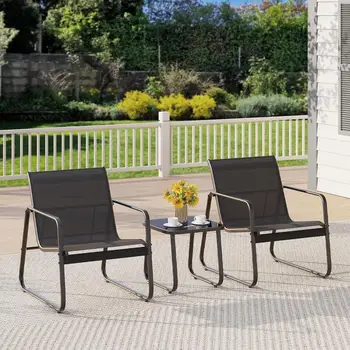 Conjunto de muebles de patio, diván con mesa y toldo retráctil, conjunto de conversación de mimbre y ratán para exteriores con cojines suaves, exterior S 8 best sales Muebles de exterior - №7