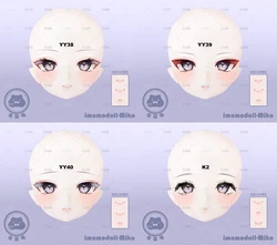 Just Stickers Imomodoll Tick Bjd Two-dimensional Makeup Hand-painted Feeling Water Sticker Eyeliner Miko