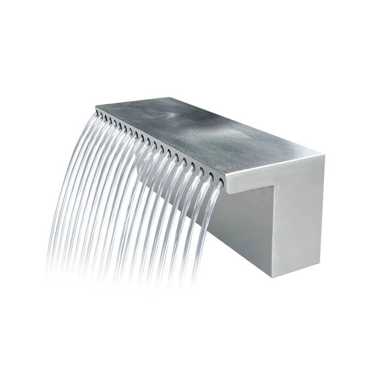 

Water Cascade Water Massage Indoor Decorative Swimming Pool Stainless Steel Cascade Waterfall Fountain