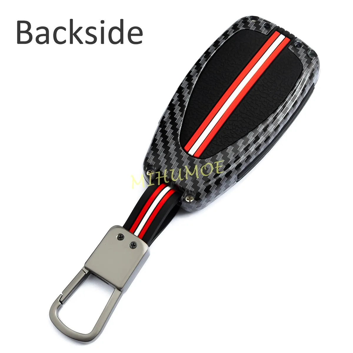Carbon Fiber Look Car Remote Key Fob Case Cover Shell For CHEVROLET Camaro Malibu Blazer Bolt EV Traverse 2 3 4 5 Buttons view 3
