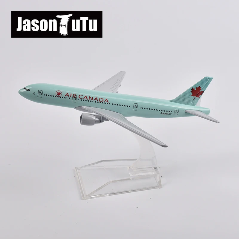 JASON TUTU Air Canada Boeing 777  1/400 Scale Diecast Metal Aircraft Model 16CM Miniature Authentic Collectible Gift