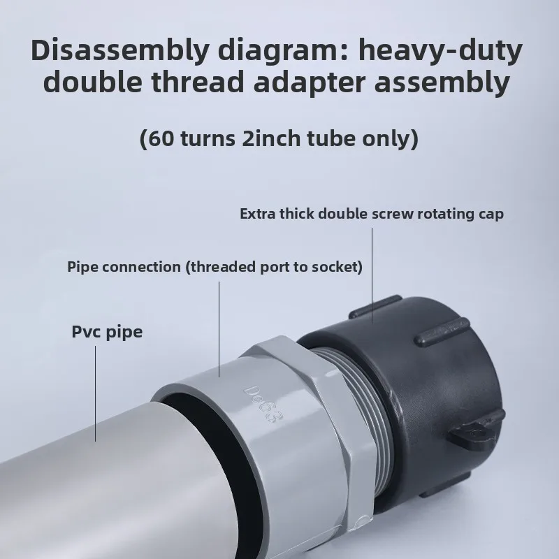 Ton Drum Accessories Valve Conversion Joints PVC Ball Valves Water Supply Pipe Sockets Hose Switches 4/ 6 Points 1-inch 2-inch