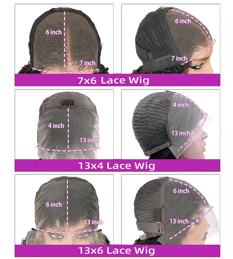 30 36 46 بوصة البورمية مجعد 13x6 Hd الدانتيل الجبهة باروكة من شعر طبيعي 200 الكثافة 13x4 7x6 الدانتيل كامل أمامي خصلات الشعر المستعار للنساء