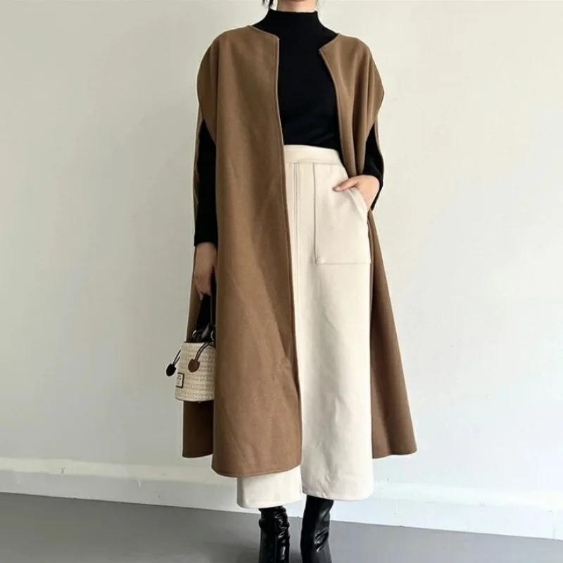 

Retro Sle Women's Large Size Woolen Cardigan Coat Spring Autumn Winter Design Sensibili Trendy No Sve round Ne Pure ...