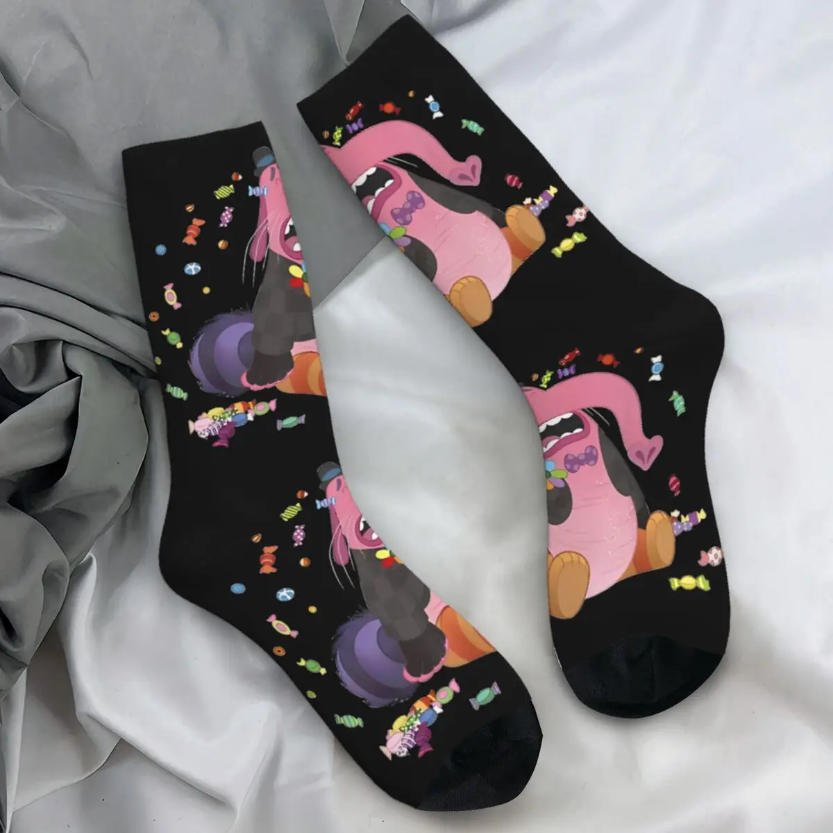 Inside Out Bing Bong Crying Candy Socks Casual Stockings Autumn Non Skid Unisex Men Socks Breathable Printed Outdoor Socks