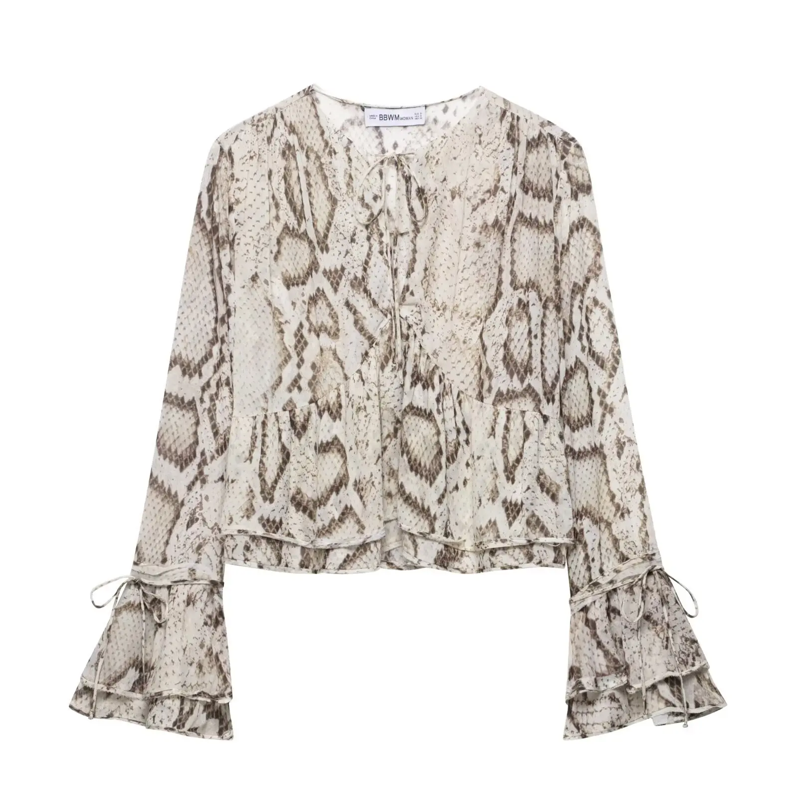 

2025 New Fashion printing top+Trousers Casual Set Two Piece Women Loose Snake skin print Pants Set