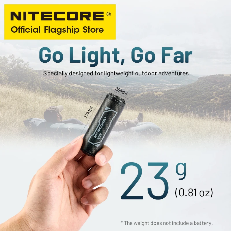 NITECORE AP05C Carbon Fiber Air Pump 23g 2.7 kPa Inflation Deflation for Air Bed Pillows Swimming Ring Camping Flame Booster image 4