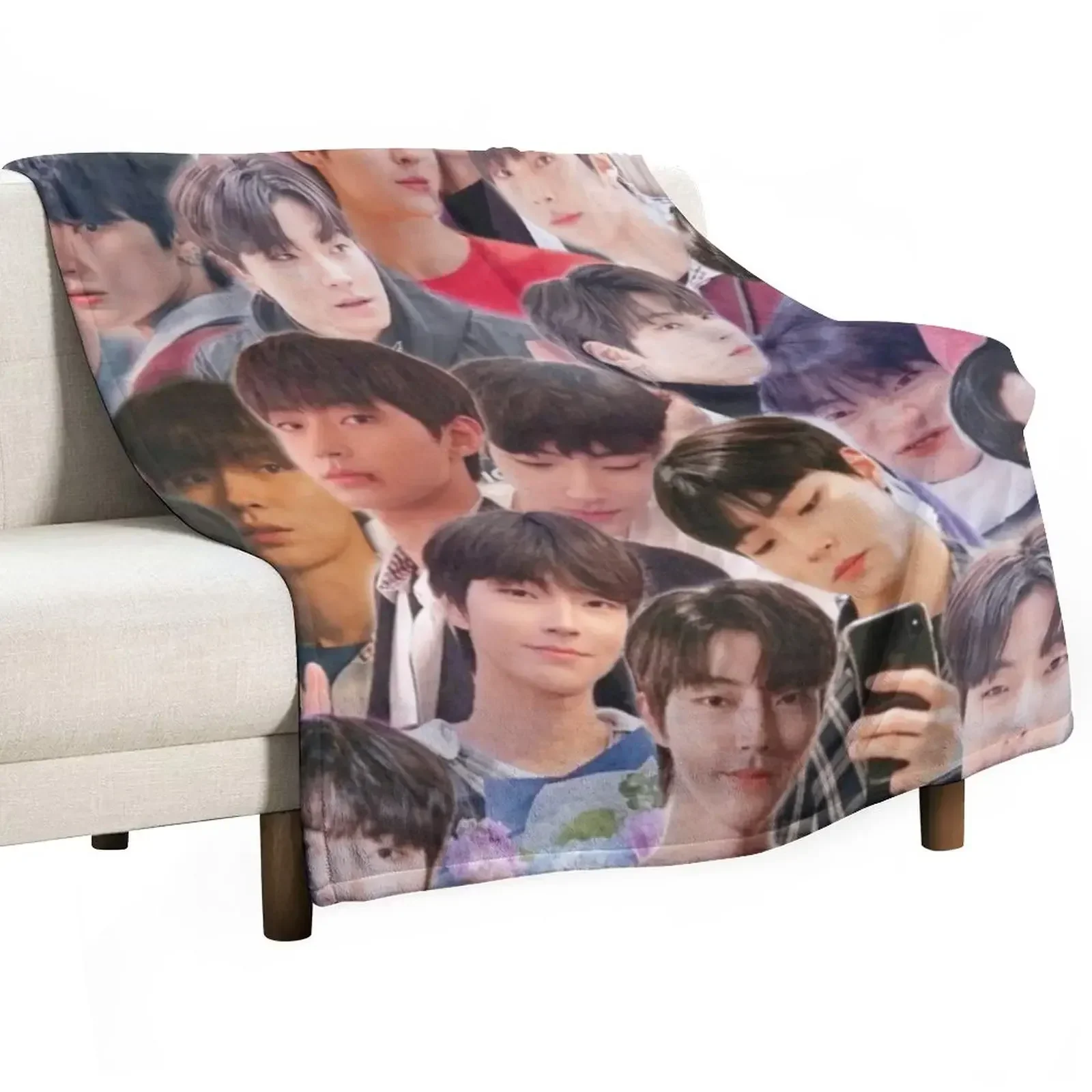 Hwang In-yeop collage Throw Blanket manga Beautifuls Softest for babies Blankets