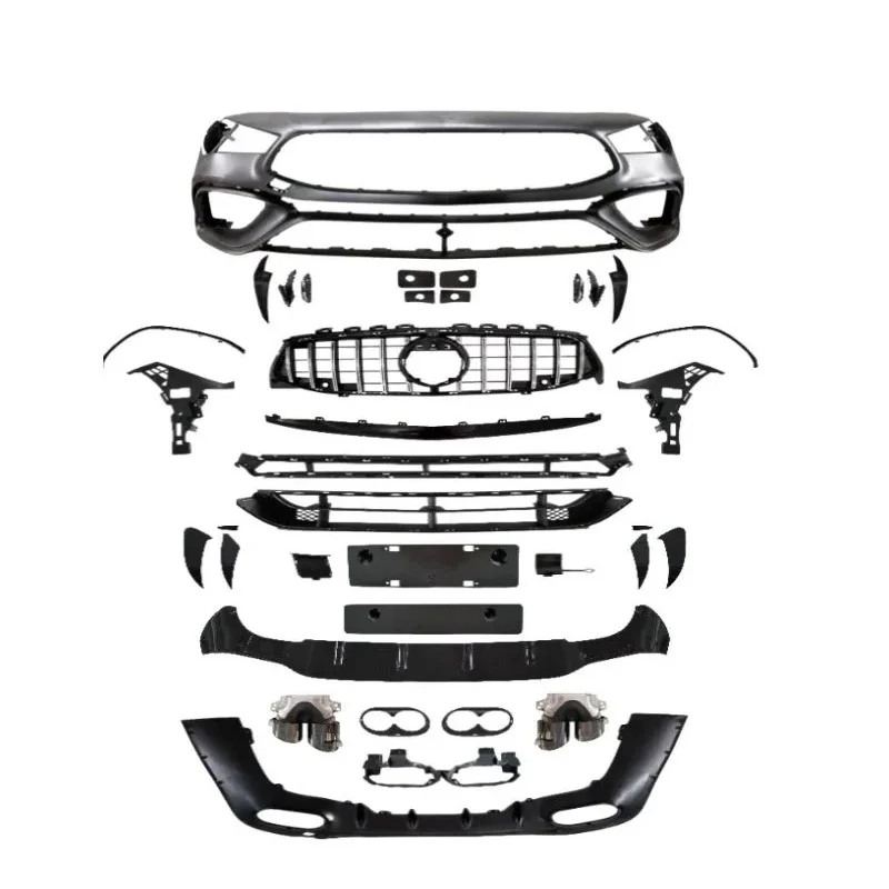 AutoParts Realm Store Durable Car Auto Parts AccessoriesCar Accsori Update Grille Front/Rear Bumper Body Kit