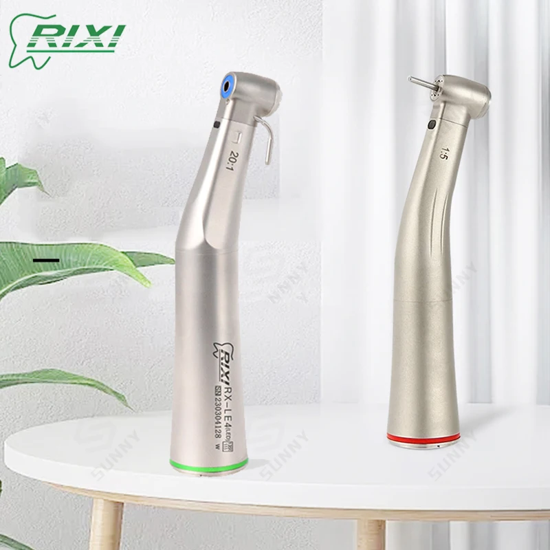 Стоматологический наконечник RIXI 1 шт. 20:1 с LED-подсветкой, редукционный, для имплантации, 1:5 увеличительный, инструменты для стоматологии