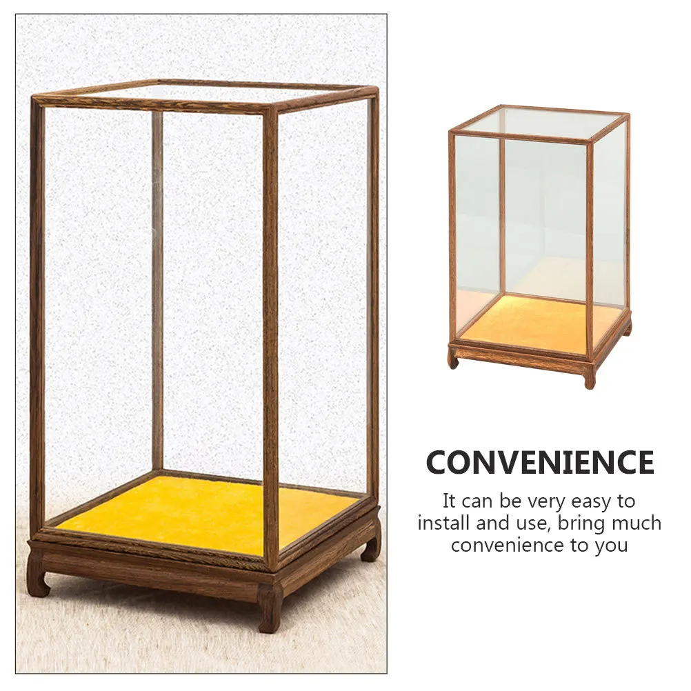 

Household Multi-Function Transparent Display Case Display Accessory Desktop Glass Box Protective Box for Figurines
