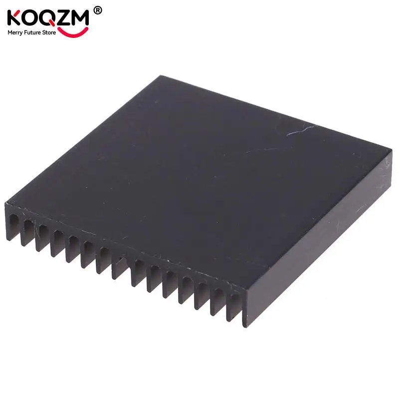 1Pcs 60*60*10Mm Hitam Aluminium Radiator Papan Utama Chip Heatsink
