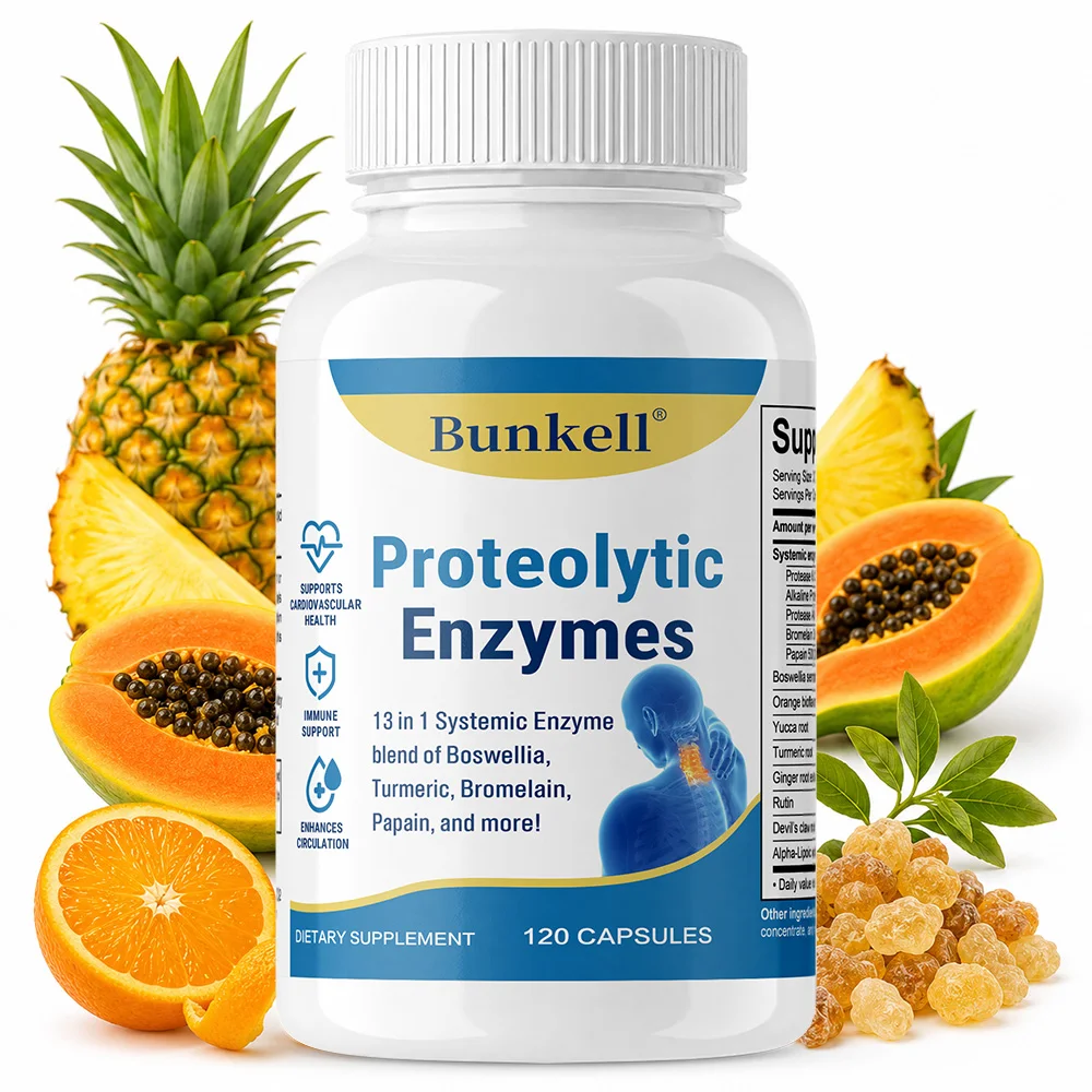 Bromelain (Natural Proteolytic Enzyme), 120 Capsules, Helps Maintain Gastrointestinal Function, Promotes Muscle & Joint Comfort