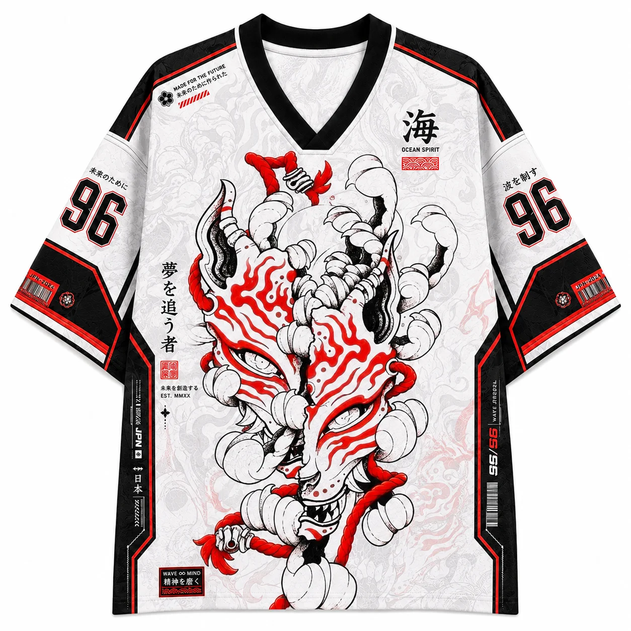 2026 New Mesh V-neck Mesh Jersey with Printed Pattern, Lightweight Streetwear, Short Sleeved Casual for Adults and Children