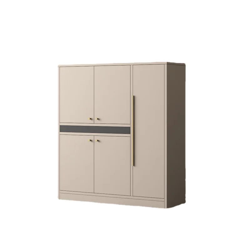 

ZL Large Capacity Shoe Cabinet Household Multi-Layer Door Storage Half Open Entrance Cabinet