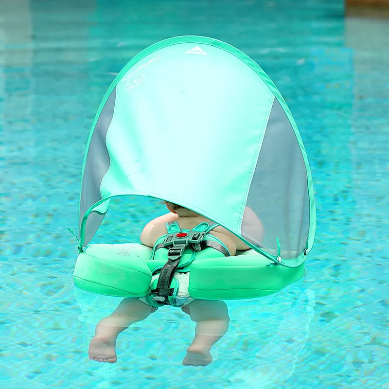 Flotador infantil para bebé, flotador de cintura para piscina, no inflable, relajante, entrenador de natación inteligente