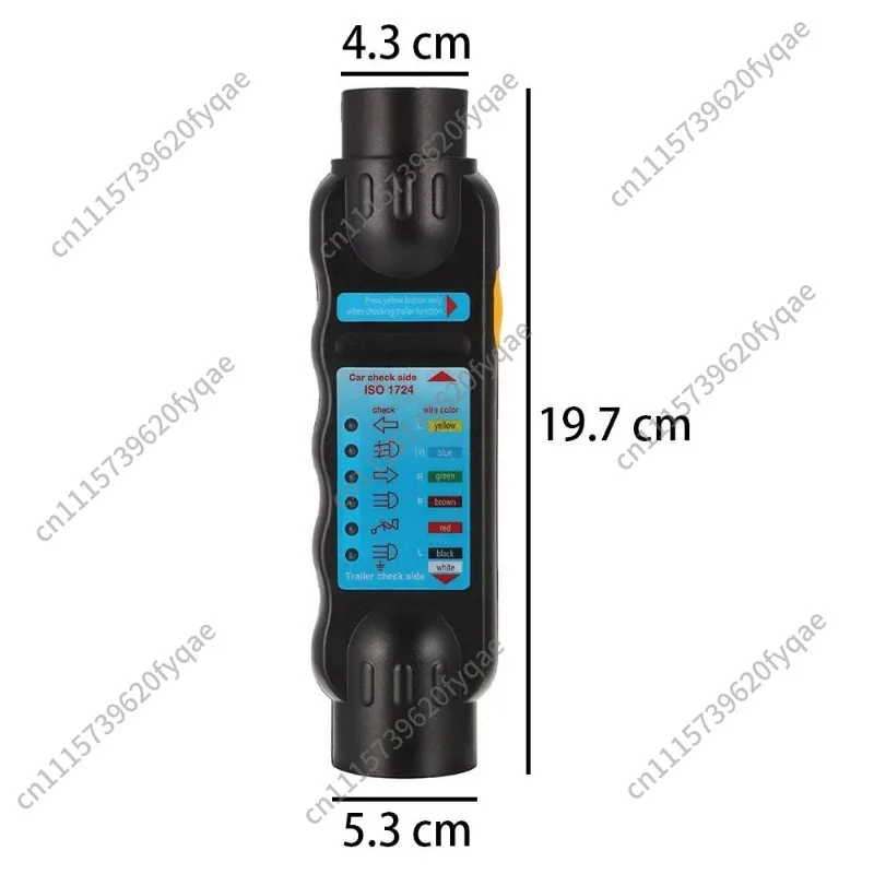 12V 7 Pin Trailer Testing, 7 Core Trailer Plug Socket Connector Circuit Diagnostic Tool
