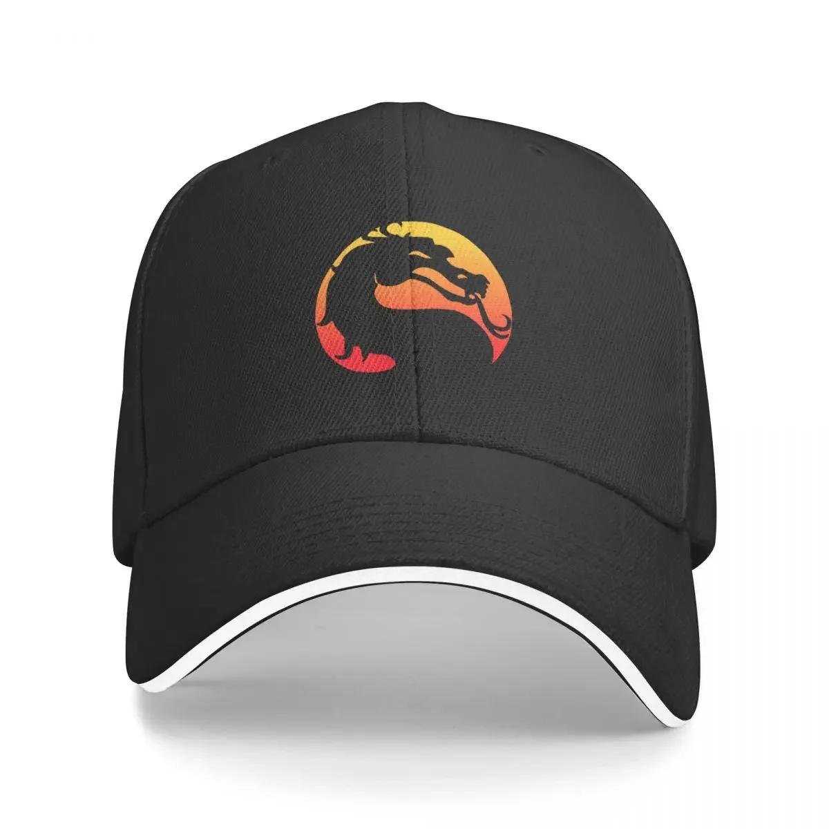 Mortal-Kombat-Casquette de Baseball avec Logo pour Adulte, Chapeau de Soleil en Polyester Ajustable, de Pêche, d'Été