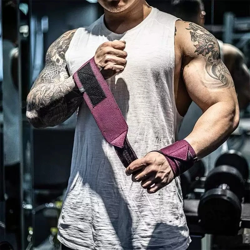 Professional Weight Lifting Wrist Straps Gym Training Wrist Support Anti Sprain Fitness Wraps For Men