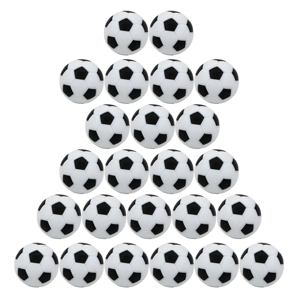 24 قطعة من ملحقات آلة كرة القدم عالية الجودة ABS كرات كرة القدم مناسبة لقطع غيار ألعاب سطح المكتب