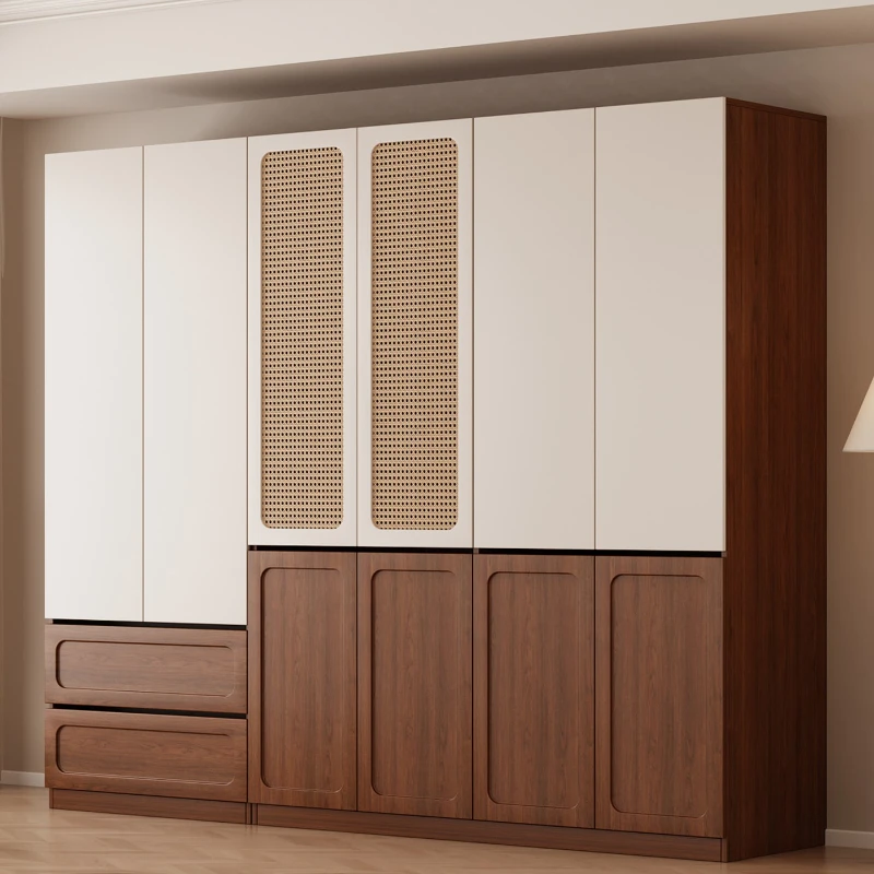 Medieval retro style clothes closet large bedroom household small Wardrobe apartment simple guarda roupa Organizer furniture