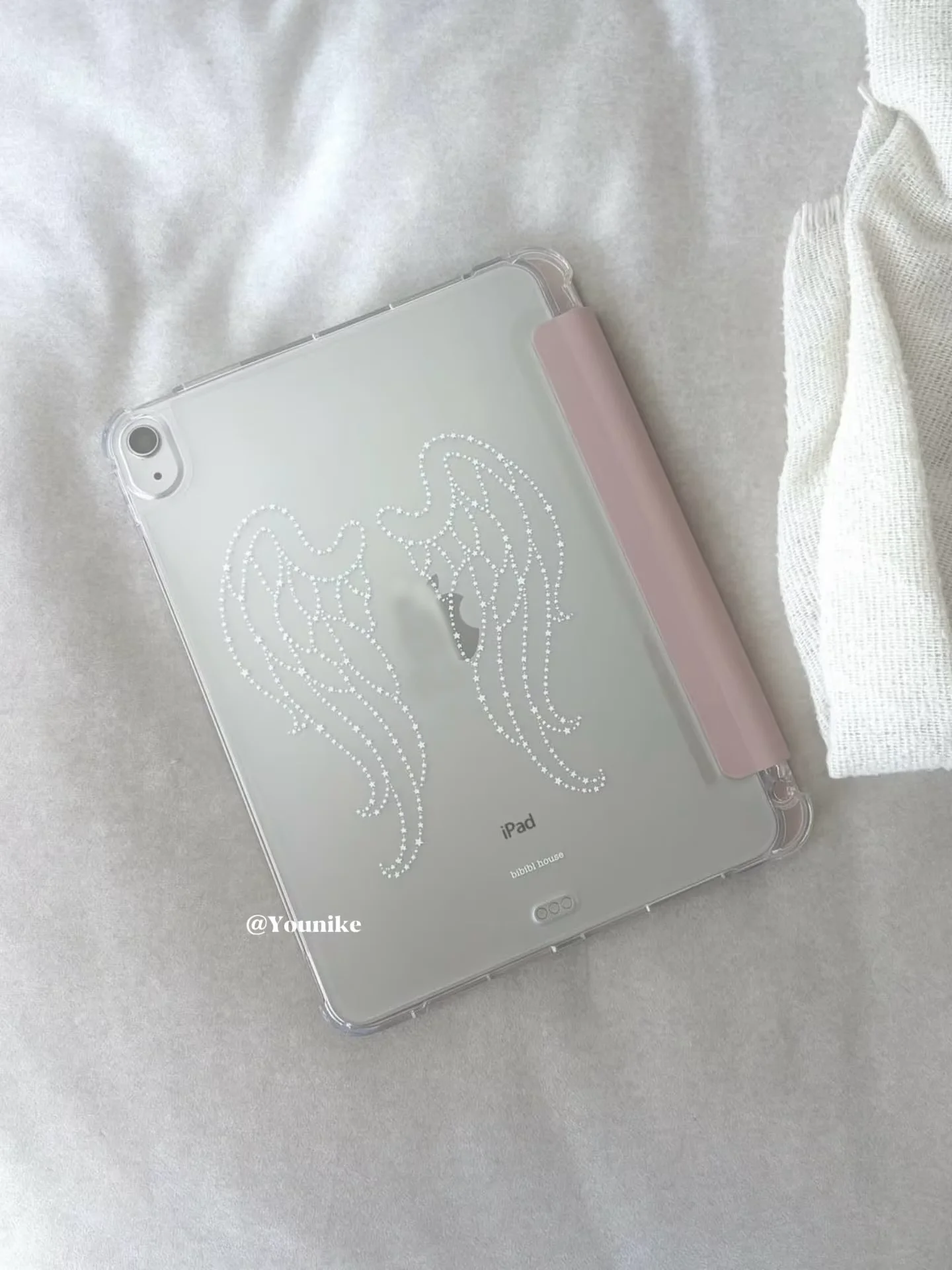 Star Angel Wings Pink Cover For iPad 10th 11th Gen 2025 7/8/9 10.2'' Start Case For Air 4 5 6 7 11 For Air 2 9.7 Pro 11 Mini 6 7