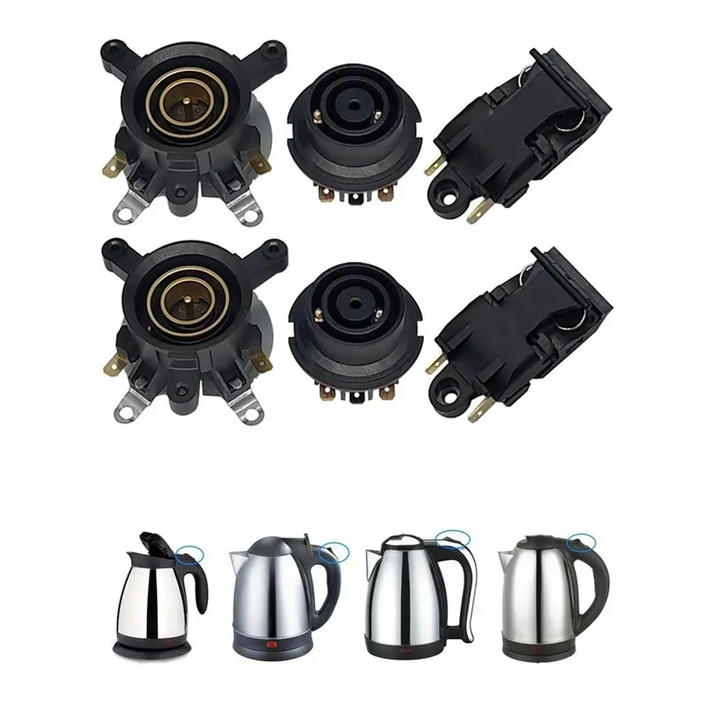 Black Plastic Electric Base Thermostat Switch Connector Coupler Kit 2 3Set Replacement Parts For Home Heating Appliance R