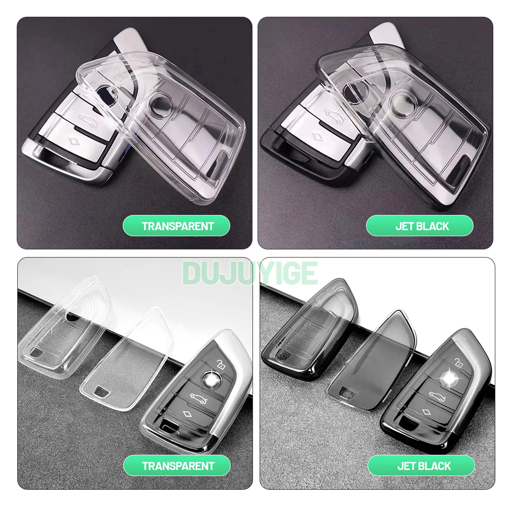 Clear TPU Car Key Case For BMW 4 Series G22 G23 G26 2020-2026 Key Fob Cover Protector Shell Auto Accessories 2021 2022 2023 2024
