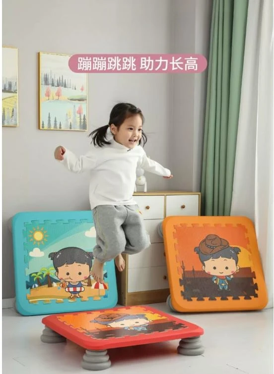 Household Mini Trampoline, Indoor Fitness Jumping Exercise Equipment, Bounce Toy for Jump Training and Height Increasing，Fitness