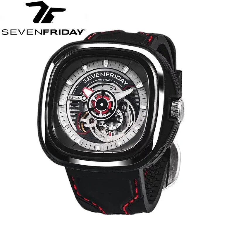 NEW original SEVENFRIDAY S series watch S3/01 men and women\'s automatic mechanical watch luxury fashion sevenfriday retro reloj