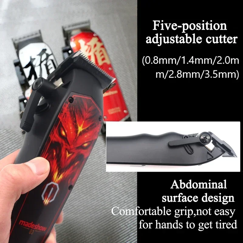 Madeshow kit de máquina de corte de cabelo profissional para homens-kit de barbeiro máquina de cortar cabelo profissional aparador 0mm cabeça de corte de lacuna