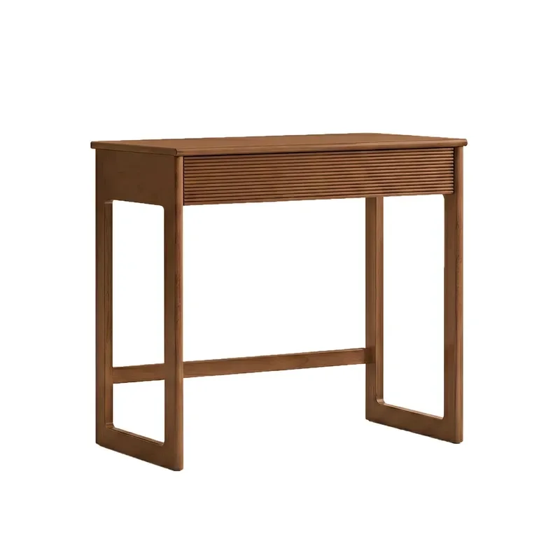 Solid Wood Computer Desk Compact Study Table for Small Apartment Bedroom Student Home Office Simple Writing Workstation
