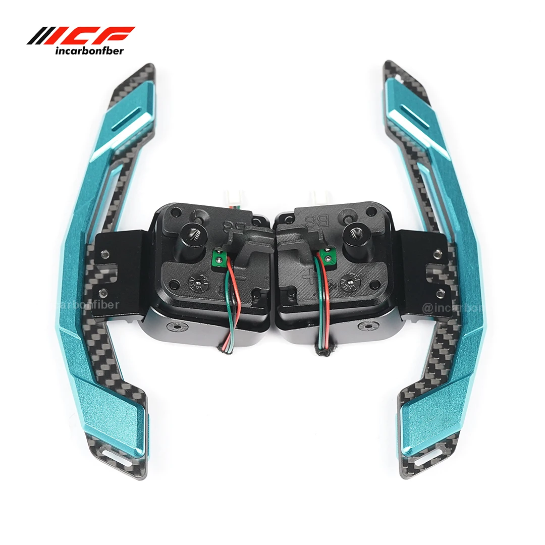ICF Carbon Fiber Aluminum Alloy Magnetic Shift Paddles for A1 A2 A3 A4 A5 A6 A7 A8 Q2 Q3 Q4 Q5 Q7 Steering Wheel Shift Paddles