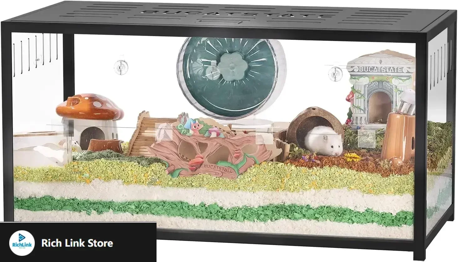 

Hot salesHamster Cage Metal 2.0 - Small Animal Habitats Large Stackable with Top Access Easy Assemble 39.3L*19.7W*20.6H Inches(