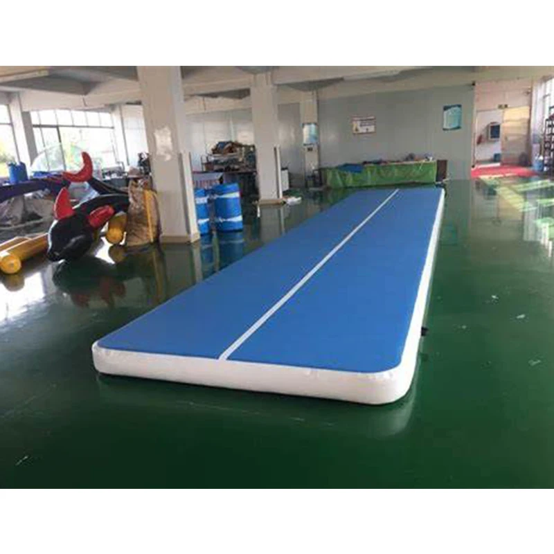 Pista de aire para gimnasia, colchoneta inflable para entrenamiento de acrobacias, artes marciales, animadoras, 4M