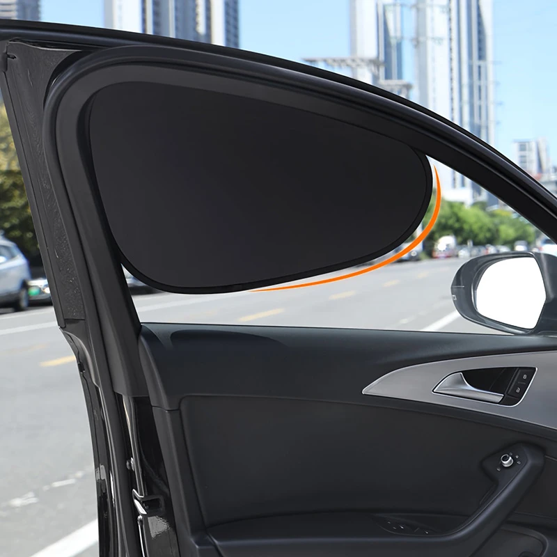 New Electrostatic Sun Visor for Car Side Window 4-Layer Sun Shade Curtains Anti-Glare UV-Blocker Auto Internal Blocker 99.9% UV