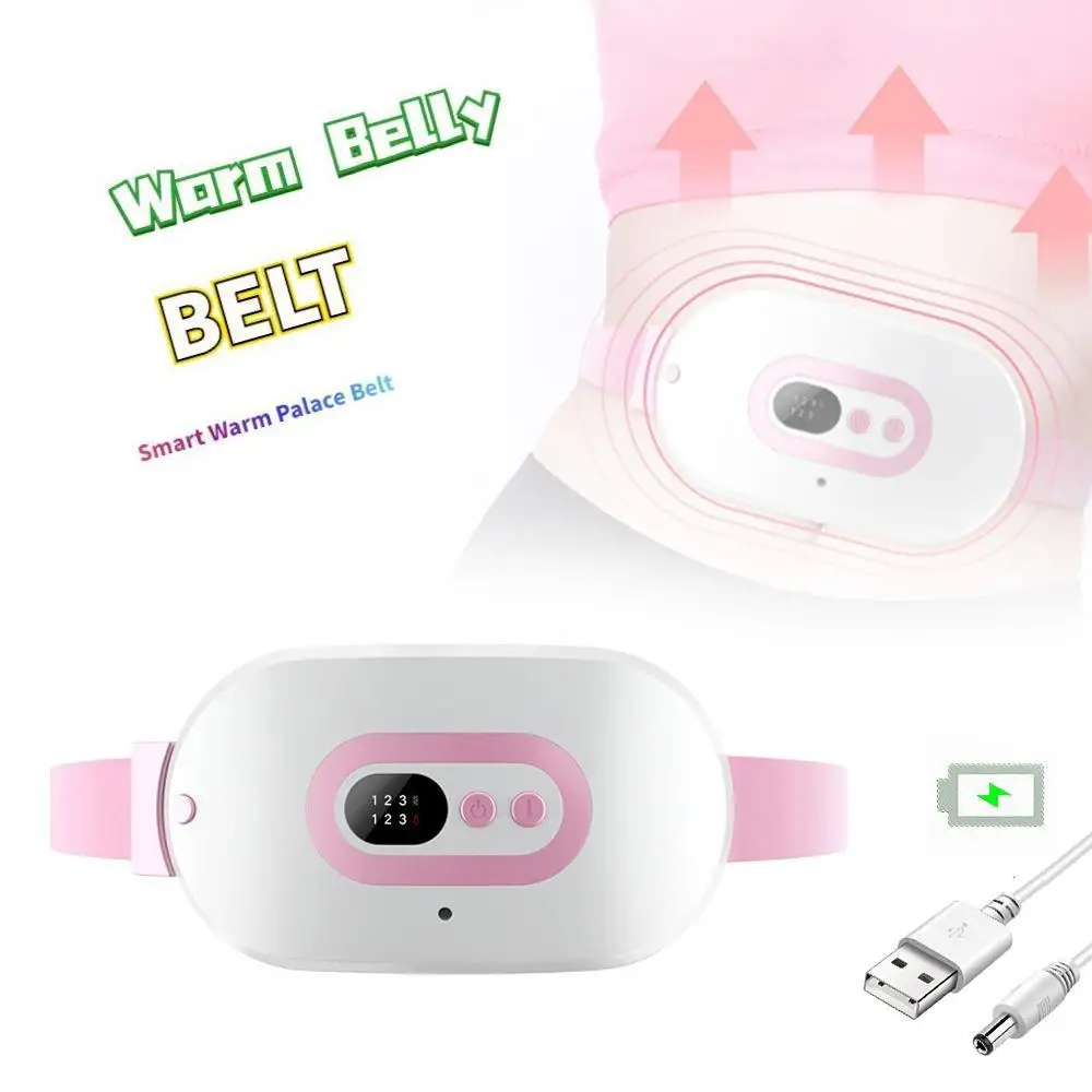 

Relieve Period Cramp Pain Heating Warm Palace Belt Heating Uterus Vibrating Massage Waist Relieve Menstrual Pain Girlfriend Gift