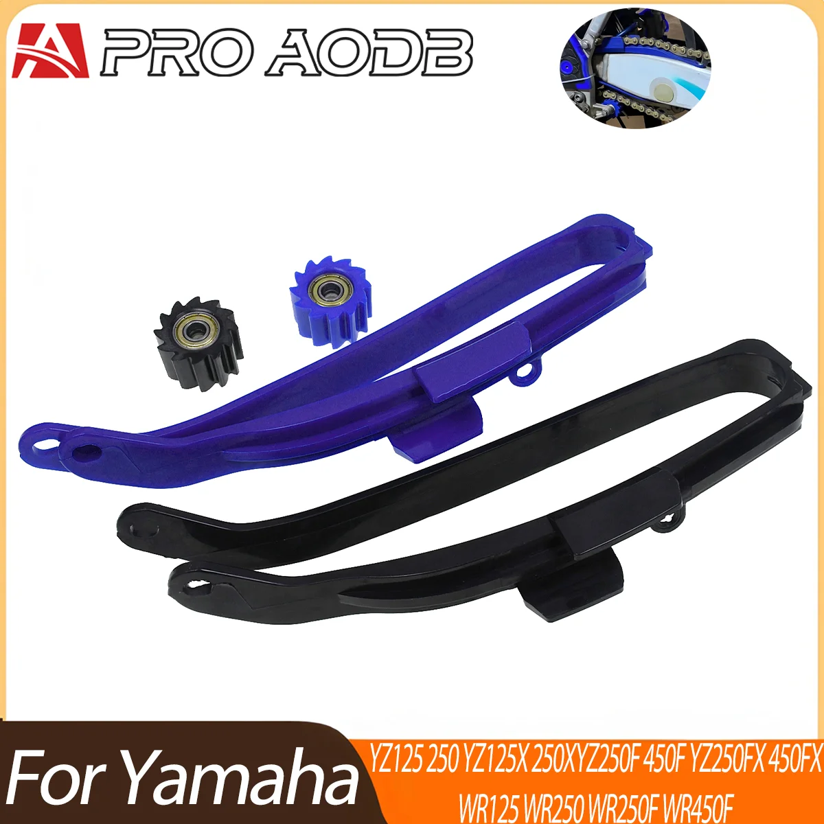 For Yamaha YZ WR 125 250 250F 250X 450F Parts Motorcycle Swingarm Chain Slider Guide Bottom Roller Chain Guide Sprocket Guard ﻿