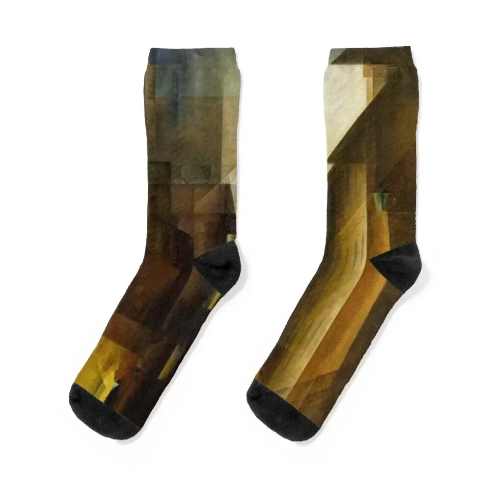 

Feininger lyonel fabric art Socks luxury winter valentine gift ideas kids Socks Men's Women's