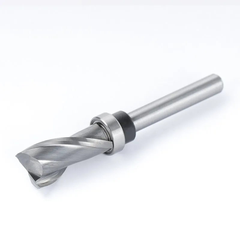 HAMPTON 2 Flute Flush Trim Router Bit 6mm Shank Sloting Milling Cutter Wood Router Bit with Bearing Carbide End Mill